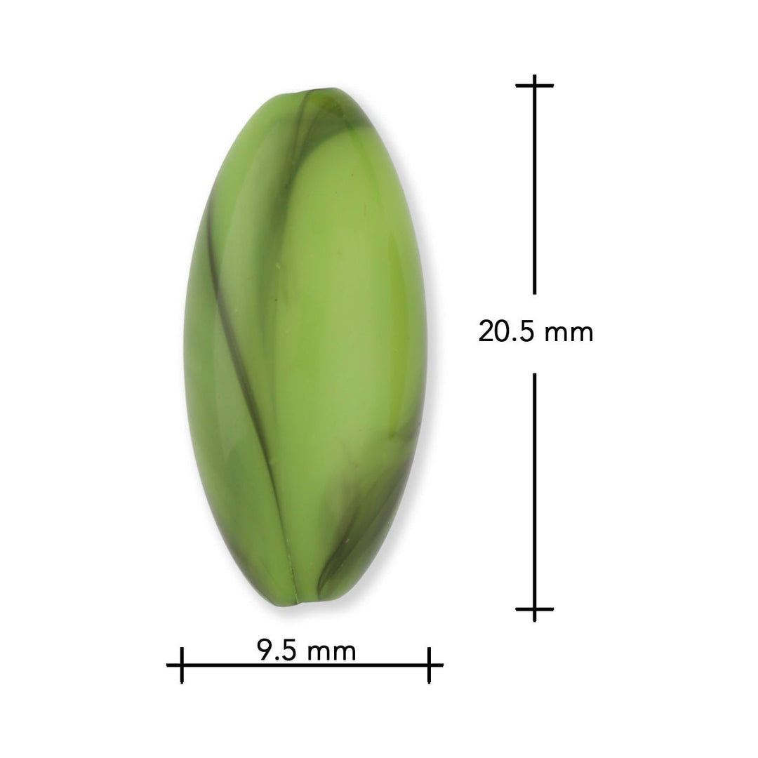 Acrylperlen in Ellipsenform - Farbmischung - PerlineBeads