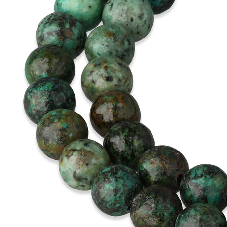Afrikanischer Türkis Perlen · rund · 6 mm - PerlineBeads SA