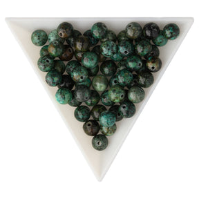 Afrikanischer Türkis Perlen · rund · 6 mm - PerlineBeads SA