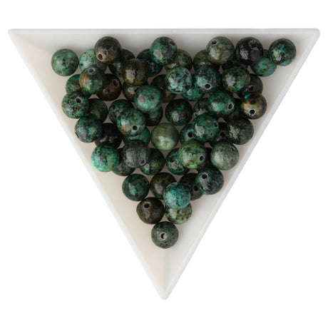 Afrikanischer Türkis Perlen · rund · 6 mm - PerlineBeads SA