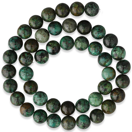 Afrikanischer Türkis Perlen · rund · 8 mm - PerlineBeads SA