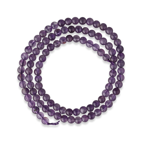 Amethyst Perlen · rund · 4 mm - PerlineBeads SA
