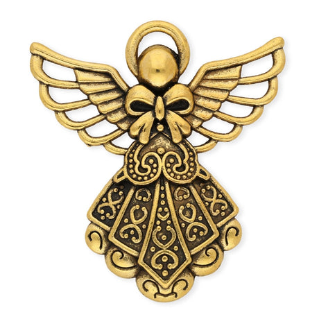 Anhänger Engel, Farbe antikgold - PerlineBeads SA