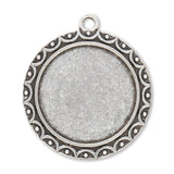 Anhänger für Cabochon, Farbe Antiksilber - PerlineBeads SA