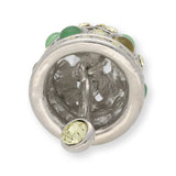 Anhänger “Glocke" - Farbe Silber/Gelb/Grün - PerlineBeads SA