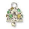 Anhänger “Glocke" - Farbe Silber/Gelb/Grün - PerlineBeads SA