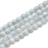 Aquamarin Perlen rund - 8 mm - PerlineBeads SA