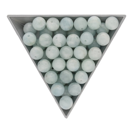 Aquamarin Perlen rund - 8 mm - PerlineBeads SA