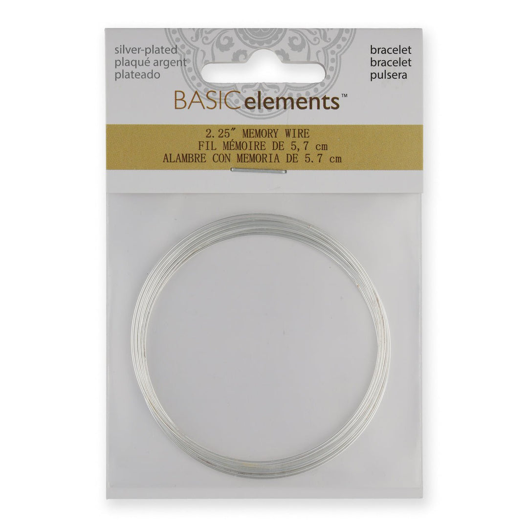 Armband – Memory Wire - 57 mm – Silber (12 Umdrehungen) - PerlineBeads