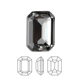 AURORA A4610 Step Cut Octagon 14x10 mm - Black Diamond - PerlineBeads SA
