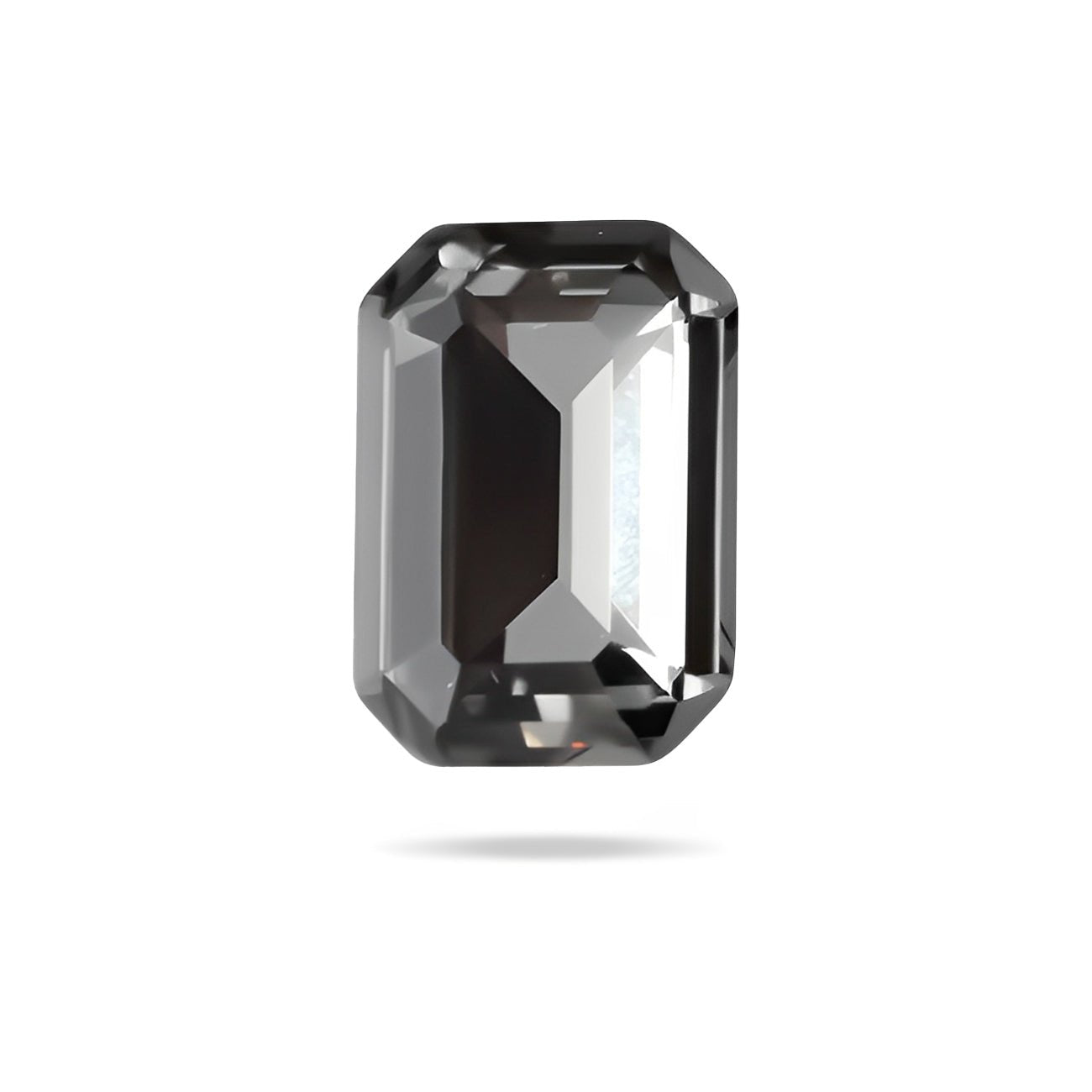 AURORA A4610 Step Cut Octagon 14x10 mm - Black Diamond - PerlineBeads SA