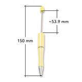 Bastel-Kugelschreiber befüllbar • UV-Beschichtung • Champagner Gelb • 150mm - PerlineBeads SA