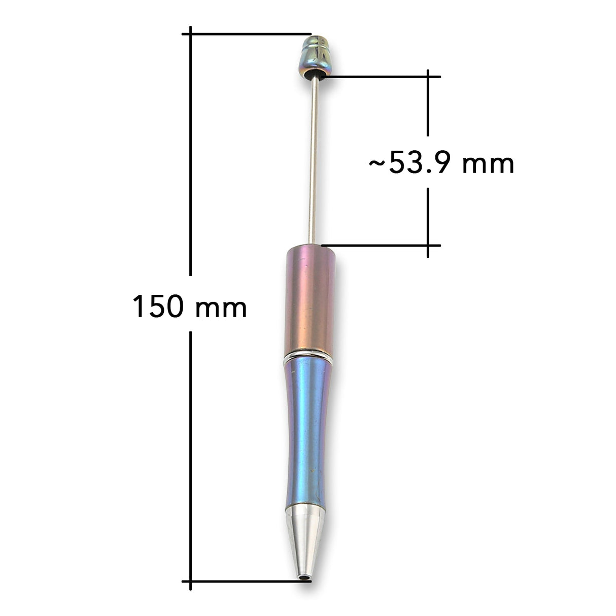 Bastel-Kugelschreiber befüllbar • UV-Beschichtung • Cornflower Blue • 150mm - PerlineBeads SA