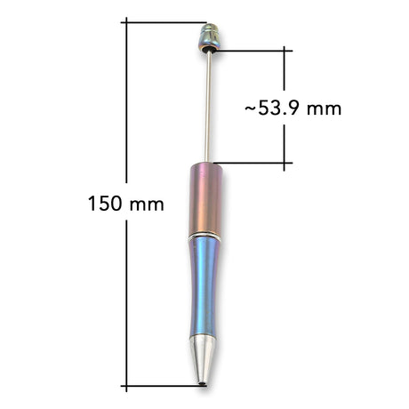 Bastel-Kugelschreiber befüllbar • UV-Beschichtung • Cornflower Blue • 150mm - PerlineBeads SA