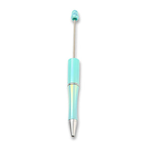 Bastel-Kugelschreiber befüllbar • UV-Beschichtung • Cyan • 150mm - PerlineBeads SA