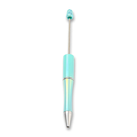 Bastel-Kugelschreiber befüllbar • UV-Beschichtung • Cyan • 150mm - PerlineBeads SA