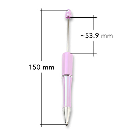 Bastel-Kugelschreiber befüllbar • UV-Beschichtung • Violett • 150mm - PerlineBeads SA