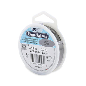 Beadalon Schmuckdraht 49 Fäden (0.46 mm) - Bright - Spule 9.2 m - PerlineBeads SA