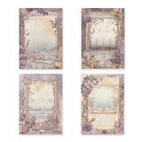 Bedrucktes Scrapbooking Papier | „Baroque Garden II“ | 30 - teiliges Set - PerlineBeads SA