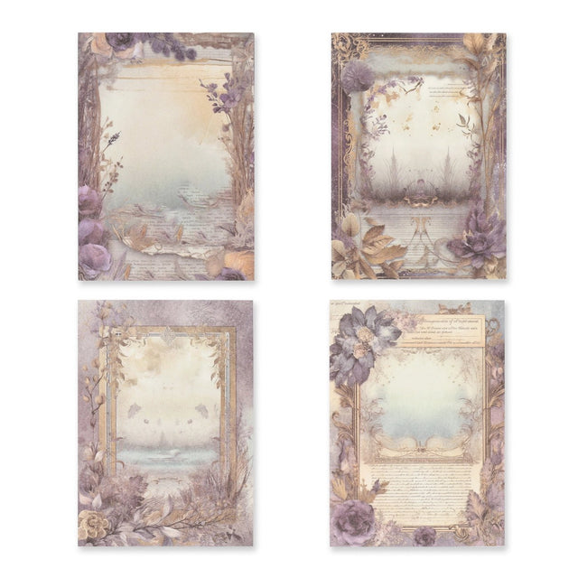 Bedrucktes Scrapbooking Papier | „Baroque Garden II“ | 30 - teiliges Set - PerlineBeads SA