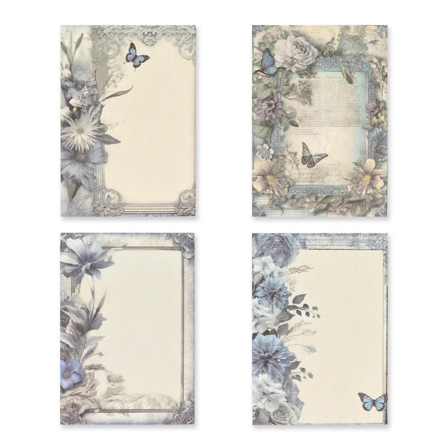 Bedrucktes Scrapbooking Papier | „Baroque Garden III“ | 30 - teiliges Set - PerlineBeads SA