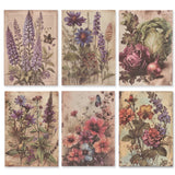 Bedrucktes Scrapbooking Papier | „Lavender Purple“ | 30 - teiliges Set - PerlineBeads SA