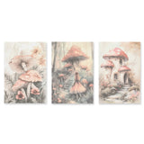 Bedrucktes Scrapbooking Papier | „Mushroom Fairytale“ | 30 - teiliges Set - PerlineBeads SA