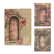 Bedrucktes Scrapbooking Papier | „Secret Garden Doors“ | 30 - teiliges Set - PerlineBeads SA