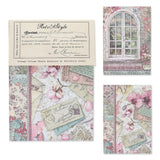 Bedrucktes Scrapbooking Papier | „Vintage Romance“ | 8 - teiliges Set - PerlineBeads SA