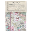 Bedrucktes Scrapbooking Papier | „Vintage Romance“ | 8 - teiliges Set - PerlineBeads SA