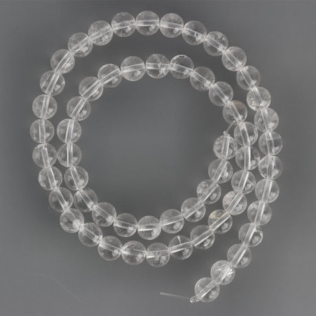 Bergkristall Perlen · rund · 6 mm - PerlineBeads SA