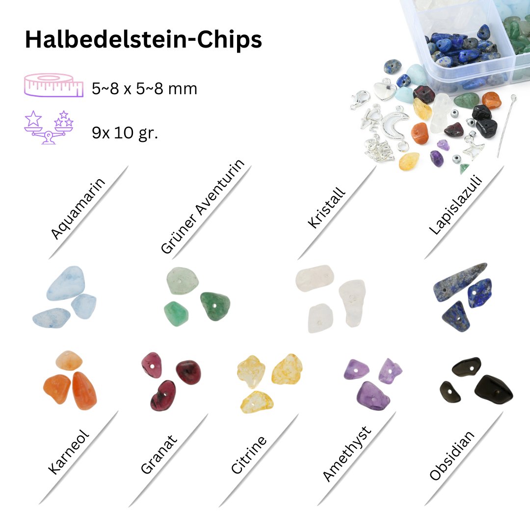 Black Friday Deal Nr. 2 - DIY - Bastelbox: Glas - u. Maschenmarkierer - PerlineBeads SA