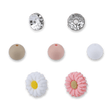 Blütenzauber Perlenset – Gänseblümchen, Rosé-Edition, 79-teilig - PerlineBeads SA
