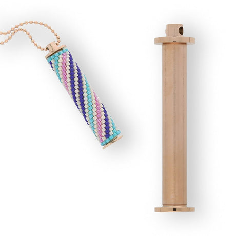 Centerline Säulenanhänger – Lang - Roségold - PerlineBeads SA