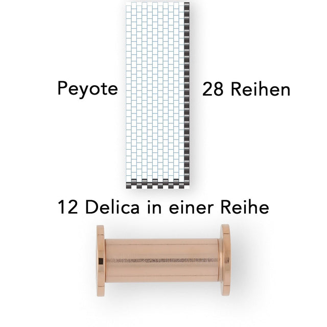 Centerline Säulenanhänger – Medium - Roségold - PerlineBeads SA