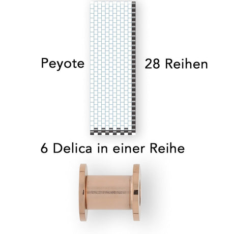 Centerline Säulenanhänger – Small - Roségold - PerlineBeads SA