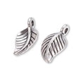 Charm - Anhänger Blatt, Farbe antik Silber - PerlineBeads SA