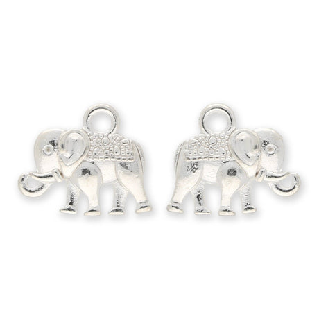 Charm - Anhänger Elefant (2 Stk.) - PerlineBeads SA