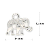 Charm - Anhänger Elefant (2 Stk.) - PerlineBeads SA