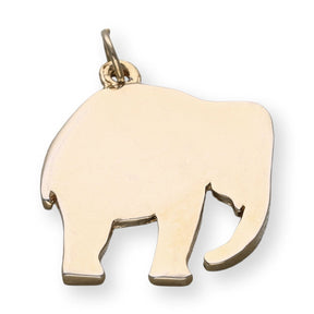 Charm / Anhänger “Elefant” - Edelstahl Farbe Gold - PerlineBeads SA
