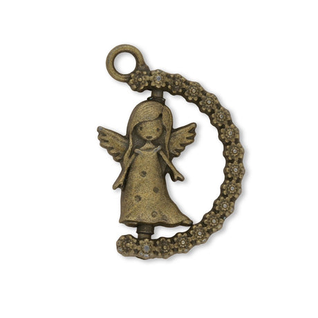 Charm - Anhänger Engel drehbar - PerlineBeads SA