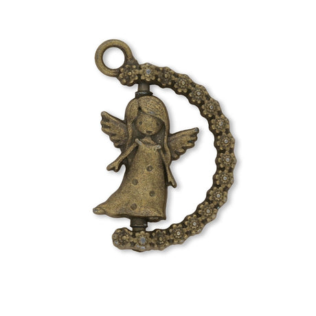 Charm - Anhänger Engel drehbar - PerlineBeads SA