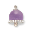 Charm / Anhänger “Glöcken” - Farbe Violett/Silber - PerlineBeads SA