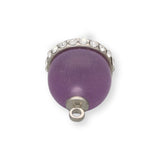Charm / Anhänger “Glöcken” - Farbe Violett/Silber - PerlineBeads SA