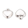 Charm - Anhänger Herz - Edelstahl Farbe Silber - PerlineBeads SA