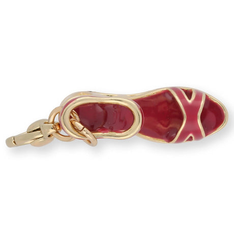 Charm / Anhänger “Keilsandal” - Farbe Gold/Bordeaux - PerlineBeads SA
