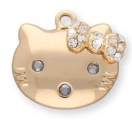 Charm / Anhänger “Kitty” - Farbe Gold - PerlineBeads SA