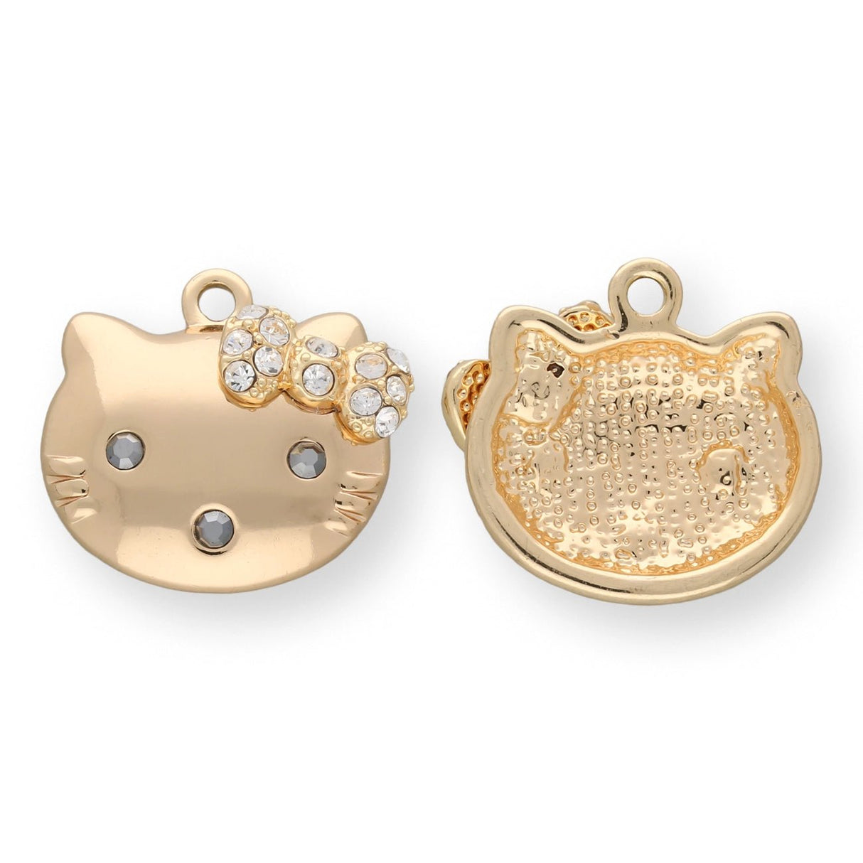 Charm / Anhänger “Kitty” - Farbe Gold - PerlineBeads SA