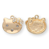 Charm / Anhänger “Kitty” - Farbe Gold - PerlineBeads SA