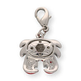 Charm / Anhänger “Krebs” - Farbe Rot/Silber - PerlineBeads SA